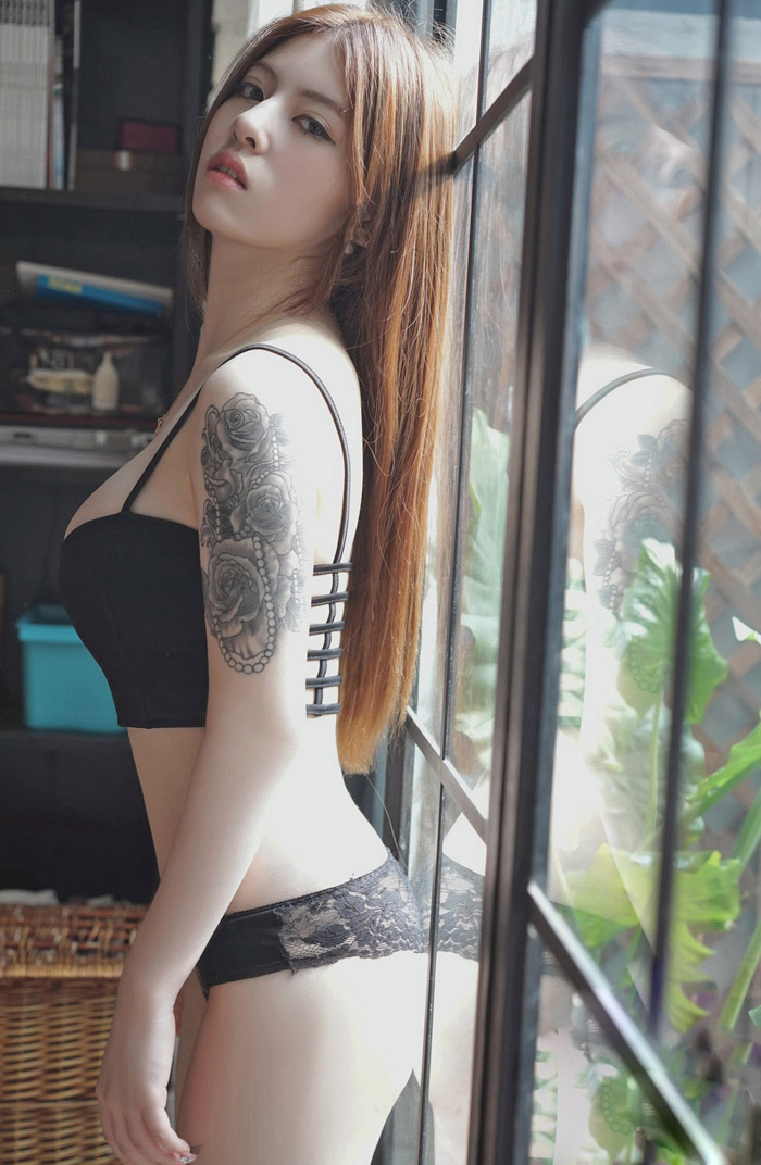 嗲囡囡刘莉莉纹身人体艺术摄影